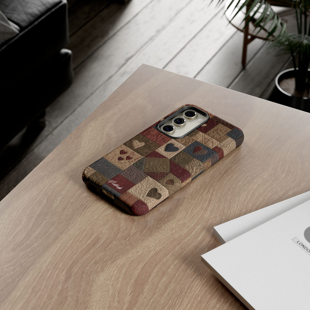 Patchwork Hearts Phone Case