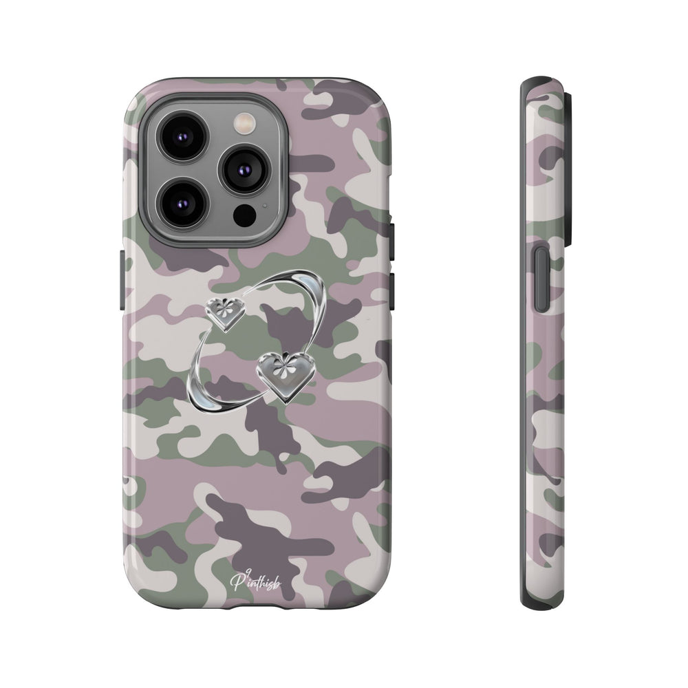 Camouflage Heart Tough Phone Case