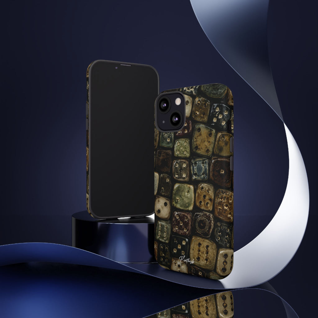 Vintage Dice Tile Phone Case