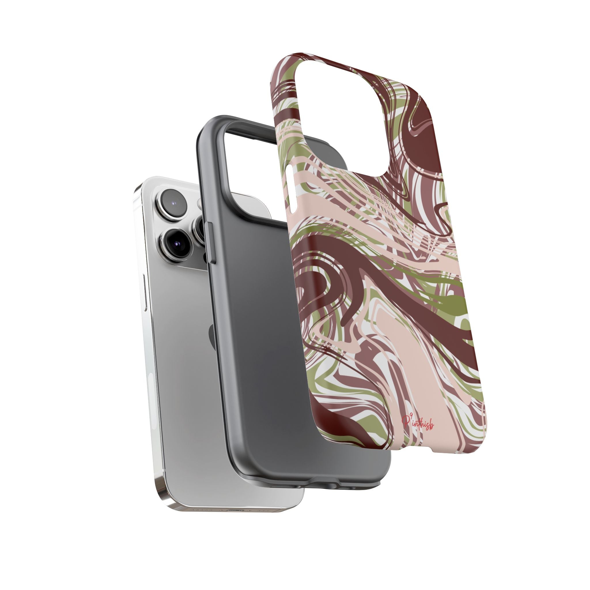 Abstract Marbled Tough Phone Case