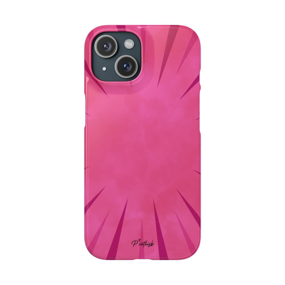 Pink Burst Snap Phone Case