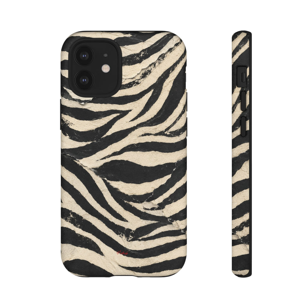 Wavy Peach & Mauve Tough Case