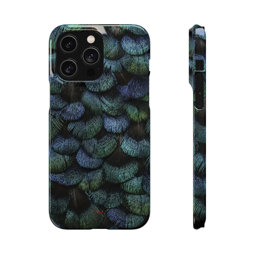 Iridescent Feather Snap Case