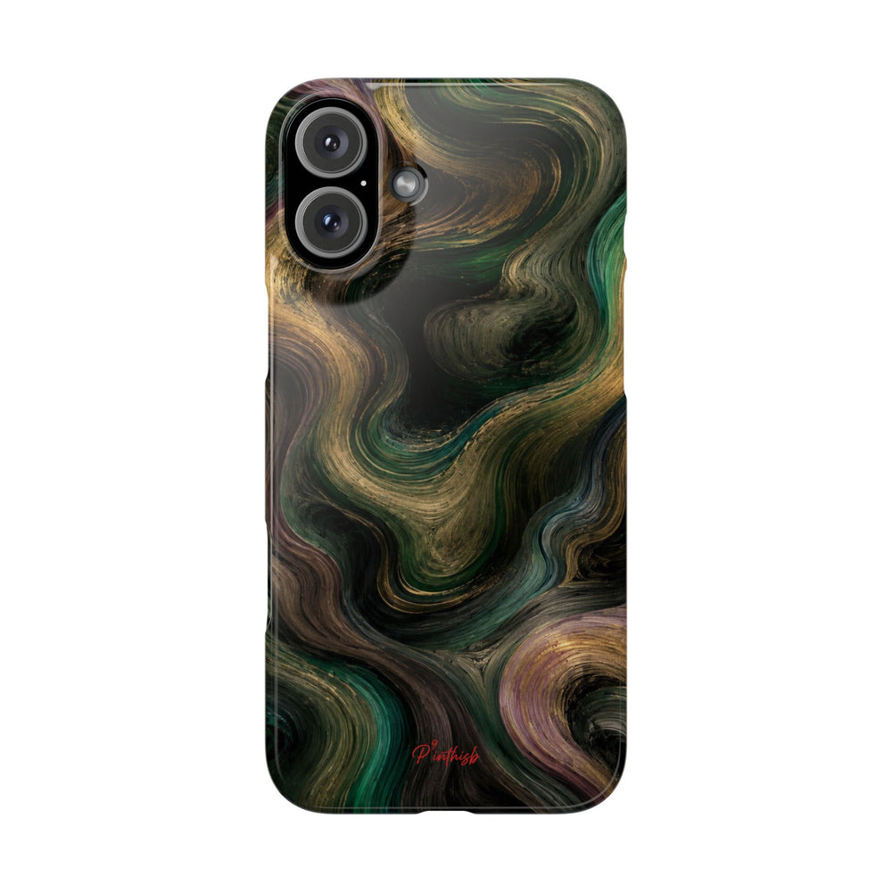 Marbled Forest Snap Phone Case