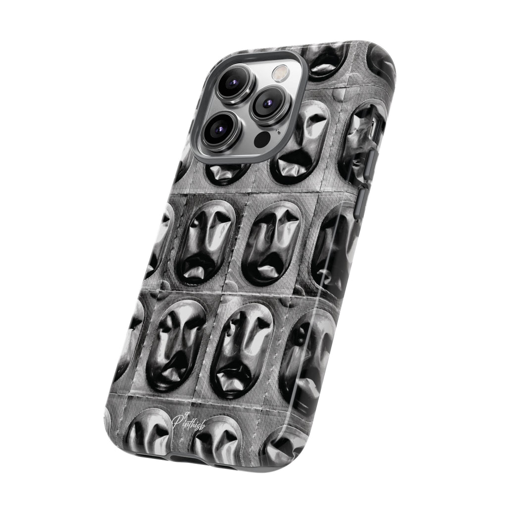 Metallic Mask Grid Tough Case