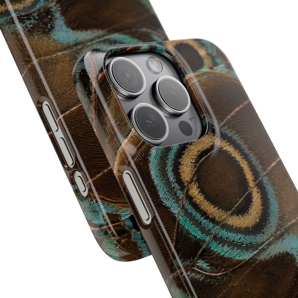 Peacock Feather Pattern Snap Case