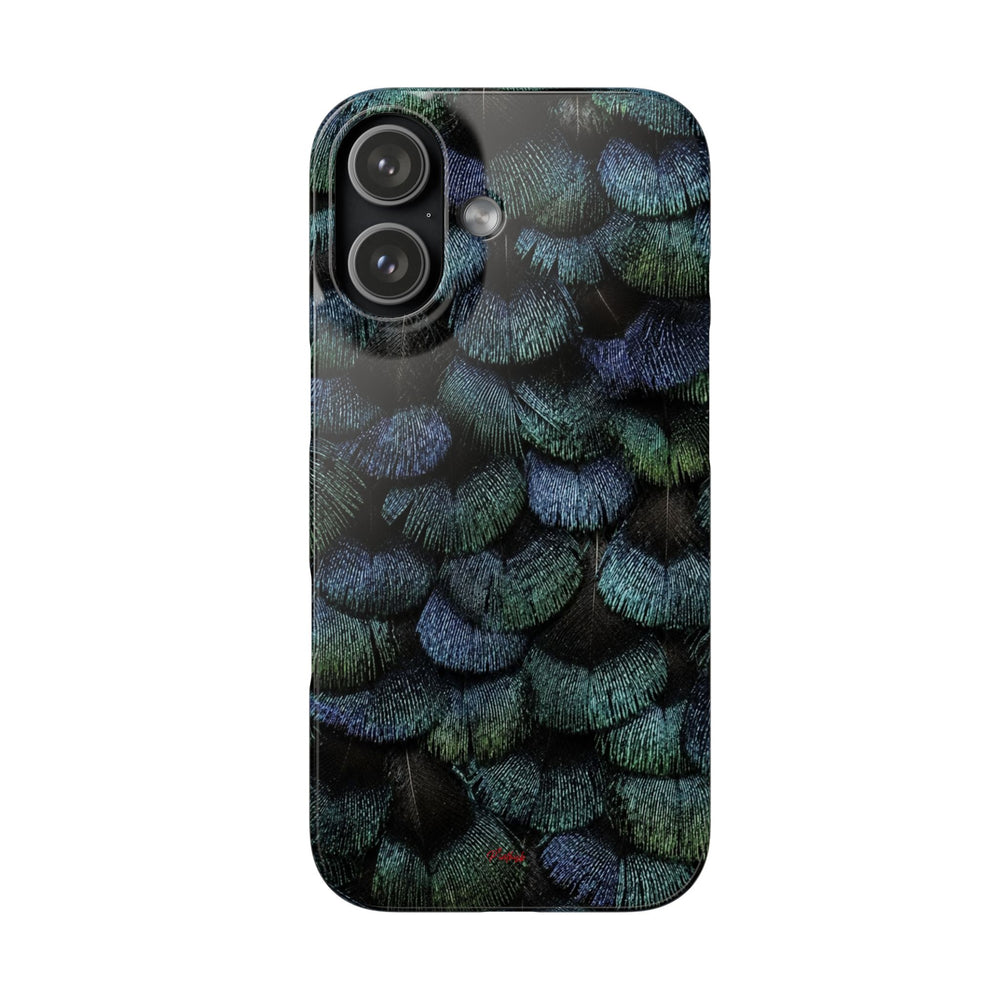 Iridescent Feather Snap Case
