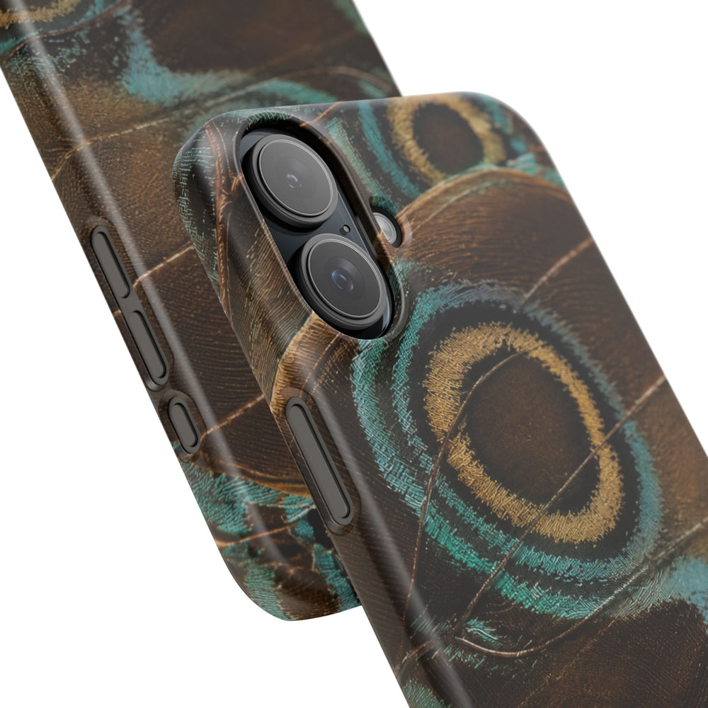Peacock Feather Pattern Snap Case