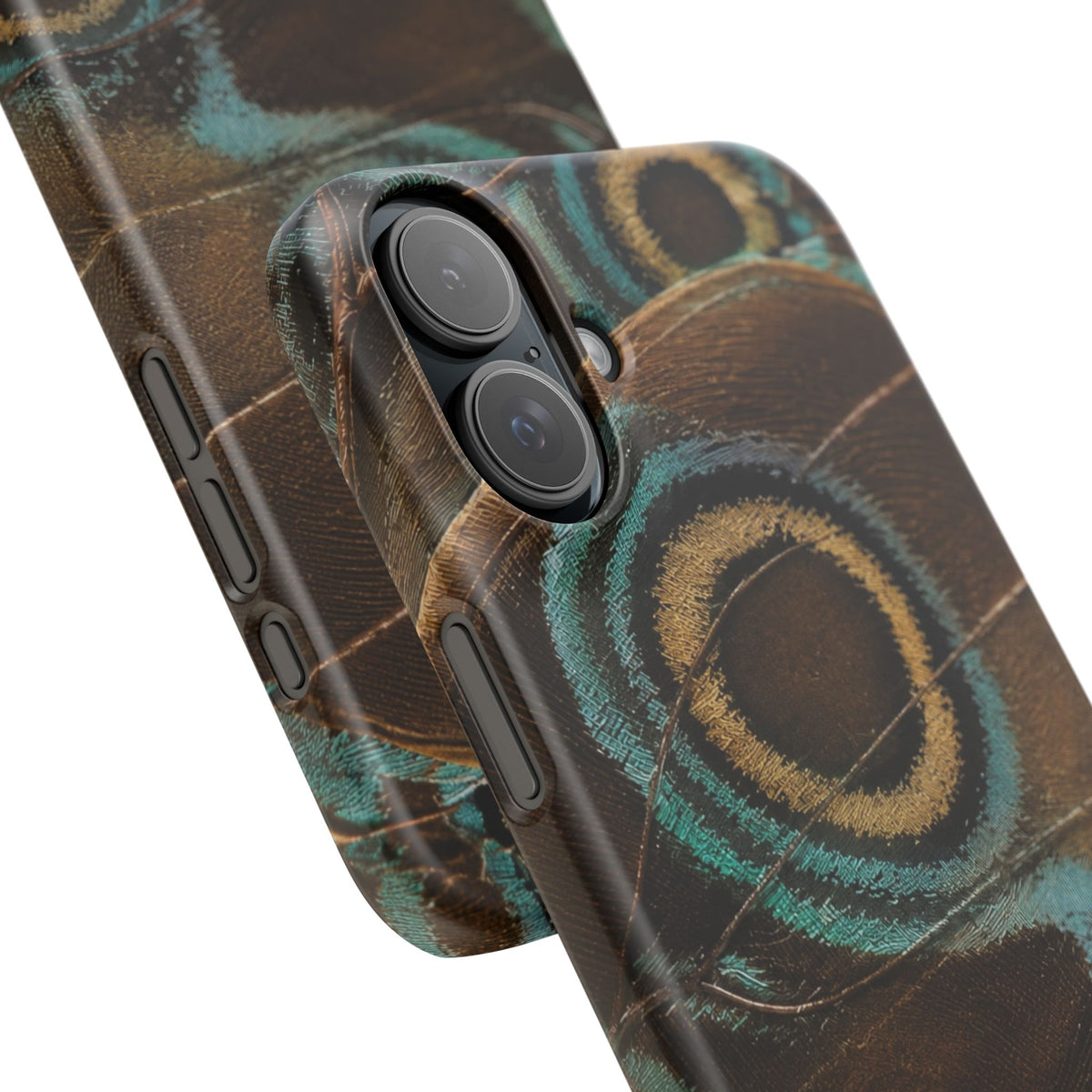 Peacock Feather Pattern Snap Case