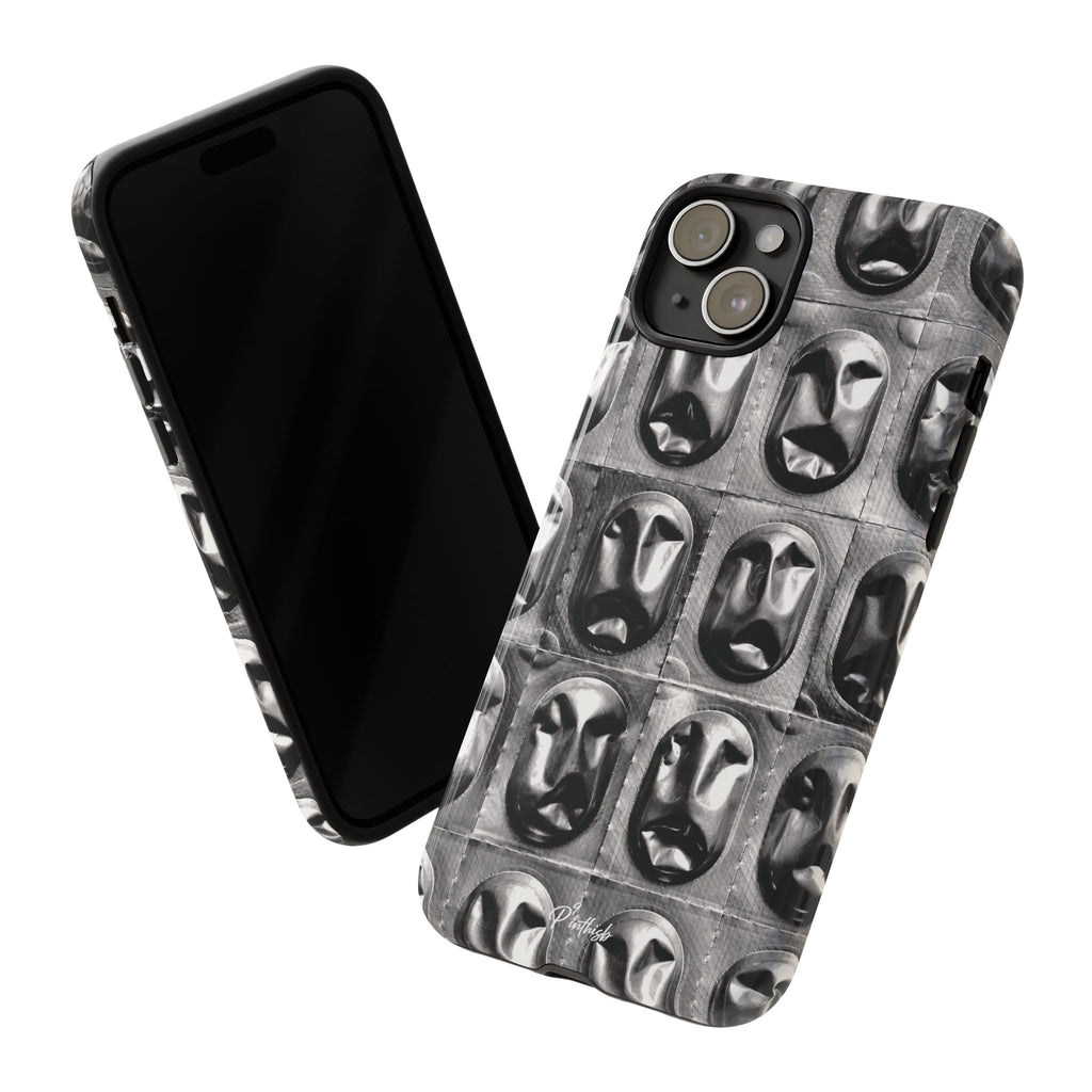 Metallic Mask Grid Tough Case