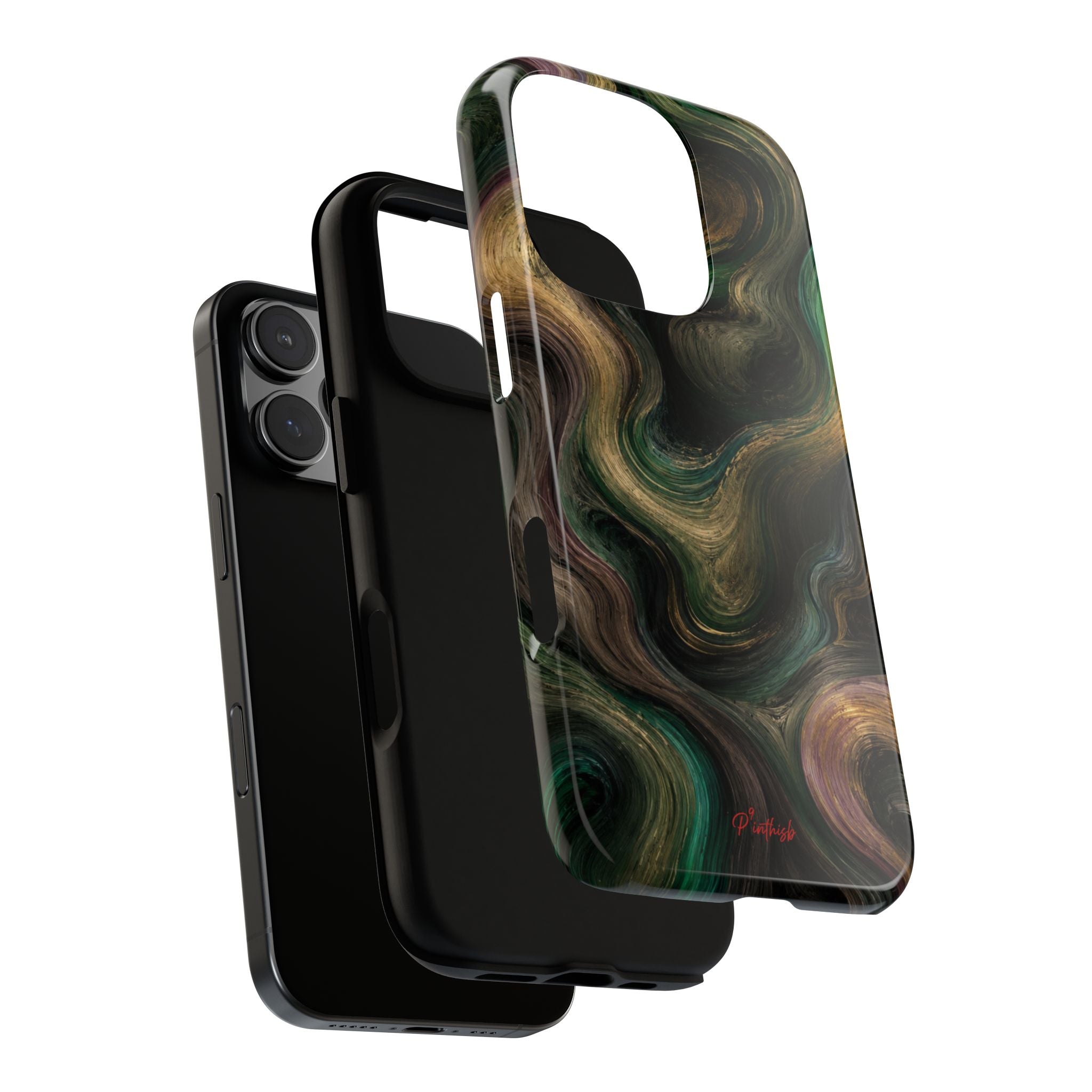 Marbled Forest Tough Phone Case