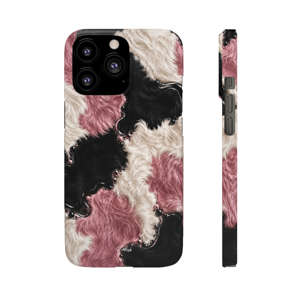 Cow Print Swirl Snap Case