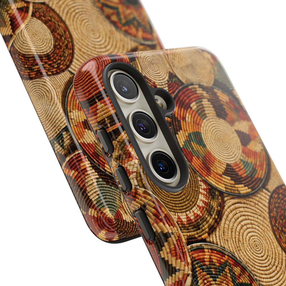 Bohemian Woven Basket Pattern Tough Case